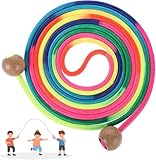 Springseil für Mehrspieler,5 Meter Springseil Kinder,Regenbogenfarben Jump...