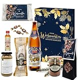 Geschenkset „Weihnachtszauber“ – 3er Präsent mit Bier, Salami,...