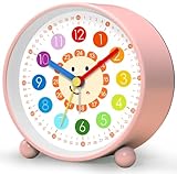 YsyYey Kinderwecker Ohne Ticken, Wecker Analog für Schulanfänger,...