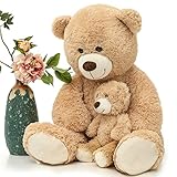 Riesen Teddy großer Teddybär mit Baby 100cm Teddybär groß XXL...