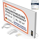 TermoPlaza Infrarotheizung mit Thermostat 750 W bis 20m² | Infrarot...
