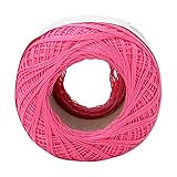 RASTKY Perlen-Baumwollgarn, Bunte Spitzenlinie Zum Stricken, Weiches,...