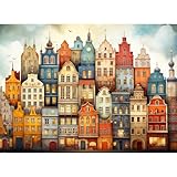 MISITU Klassische Puzzle 1000 Teile für Erwachsene Kunst Puzzles 1000...