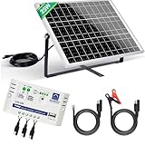 ECO-WORTHY 25W 12V Monokristallines Solarmodul Solarpanel Kit: 25W...