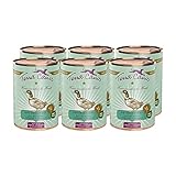 Terra Canis Ente, Kürbis & Erdbeere - Getreidefreies Nassfutter, 6x400g I...