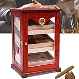 Dreischichtiger Zigarrenschrank, Tragbarer Zigarren-Humidor, Fasst 100...