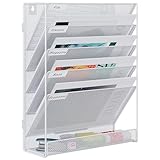 EasyPAG 6 Fächer Zusammensetzen Metall A4 Zeitschriftenhalter Wand...