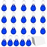 wkao 13,56 MHz Schlüsselanhänger-Set: 20 blau, fünf Karten