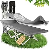 Ananda Goods® Feldbett klappbar mit Matratze – Campingbett & Gästebett...