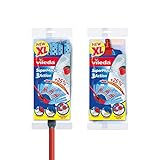 Vileda SuperMocio 3Action Wischmopp mit extra tuch, rot/blau, XL