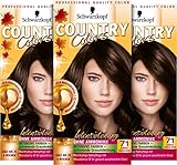 Country Colors Intensiv-Tönung 71 Kakao Dunkelgoldbraun (3 x 123ml), Stufe...