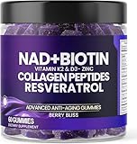 NAD+ Kollagen-Gummis – Gesundheit von Haaren, Haut, Nägeln, Gelenken –...
