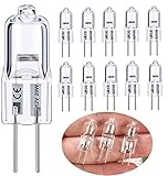 Vinaco G4 12V 20W Halogen Glühbirne, 10er Pack G4 Halogen 20W Leuchtmittel...