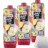 usy Bundle für Hofgut Apfelsaft klar 3er Pack (3x1l Packung) + usy Block