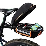 Fahrrad Satteltasche, 9L Fahrradkoffer-Gepäckträger Gepäckträger Mit...
