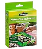 Dehner Kokos-Quelltabletten | Kokoserde Quelltabs, Aussaaterde Quelltopf,...