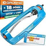 GRÜNTEK Regner Primavera bis 399 m2 Bewässerungsfläche mit Turbo-Motor -...