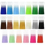 BOUBONI 100 Stück Quasten Mehrfarbig Weich Seidig Handgefertigte Mini...