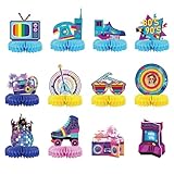 HONMOK 14pcs 80er 90er Jahre Party Dekoration Bienenwabe Papier Waben...