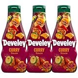 DEVELEY 3er Saucen Bundle, 3*250ml, Curry Sauce, Squeeze-Flasche, Curry Dip