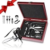 Korkenzieher Wein Set, 8 Stück Manueller Weinöffner Sommelier-Sets,...