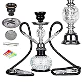REANICE Kürbis Shisha Set 32cm Hookah 2 Schläuche Wasserpfeife...