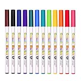 12 Farben Porzellanstifte Spülmaschinenfest, Wasserfester1.0mm, Keramik...