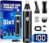Nasenhaartrimmer 3 in 1 Nasenhaartrimmer Herren Nasentrimmer...