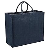 La cordeline Einkaufstasche aus Jute, 25 l, 45 x 19 x 33 cm, Anthrazit