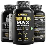 Tribulus Max - 180 Kapseln - Hochdosiert mit 4500 mg pro Tagesdosis -...