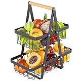 Cisivis 2 Stöckig Obstkorb Etagere, Abnehmbar Obstkorb, Obstschale Etagere...