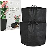 OwnGrown Pflanzsack 20l Set : 2x20l Pflanzen Tasche für Balkon und...