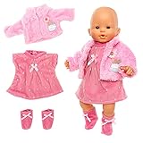 Miunana Kleidung Bekleidung Outfits für Baby Puppen, Puppenkleidung 35-43...