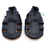Dotty Fish Ledersandalen für Babys und Kleinkinder – Barfuß,...