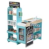 Theo Klein 9391 Supermarkt, Holz (MDF) I Moderner Kaufmannsladen inkl....