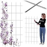 KADAX Rankgitter 75 x 150 cm, Gitterspalier für Garten, Pflanzen, Balkon,...