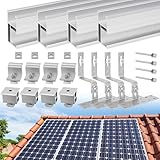 Therlan Solarmodul Halterung Ziegeldach Set Für 2 Module, Upgrade 200MM...