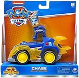 Paw Patrol Mighty Pups Super Paws Deluxe Fahrzeug mit Sammelfigur (Chase)