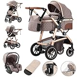 Gcarebb 3 in 1 Kinderwagen, Buggy Mit Auto Babyschale, Mit...