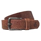 JACK&JONES Herren JACIAN Leather Belt Ledergürtel, Cognac, 95