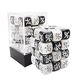 BESCON DICE 36 Stück 12mm Positive & Negative Würfel Zähler Set, Kleine...