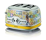 Ariete 156 Positano Toaster, 1630 W, 4 Scheiben, 6 Bräunungsstufen,...