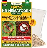 GREEN GUARDIA Power HB-Nematoden gegen Dickmaulrüssler & Engerlinge - 25...