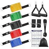 Fokky Fitnessbänder Resistance Bands Set, 5 Widerstandsbänder Expander...