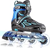 2PM SPORTS Verstellbar Inliner für Kinder, Leucht Inline Skates Rollschuhe...