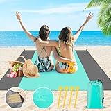 CIRULLI Picknickdecke 210x200 cm,Strandmatte faltbar,Sandfreie...