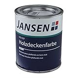 Jansen ISO-HDF Holzdeckenfarbe matt weiß 750ml Grund und Deckanstrich