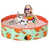 Demigreat Hundepool fur Große Kleine Hunde,80/120/ 160CM Faltbar Hunde...