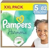 Pampers Harmonie Windeln, Größe 5, 82 Windeln, 11-16 kg, sanfter Schutz...