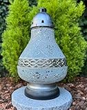 Grablampe Mosaik - Grablicht Grabkerze Kerze Grabschmuck...